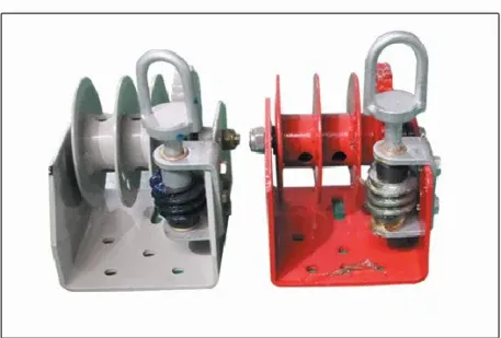 Winch units used in the drinking line hanging system