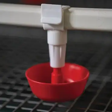 Patented drinking nipple with red drip cup