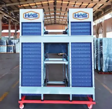 HAS branded H-type cage units ready for shipping