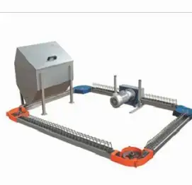 Complete breeder feeding loop with hopper and drive