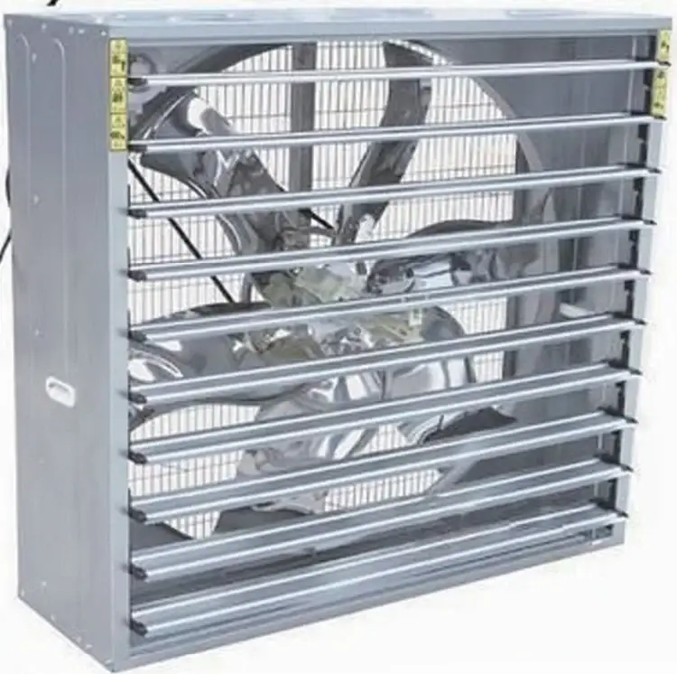 Centrifugal shutter type exhaust fan with galvanised housing